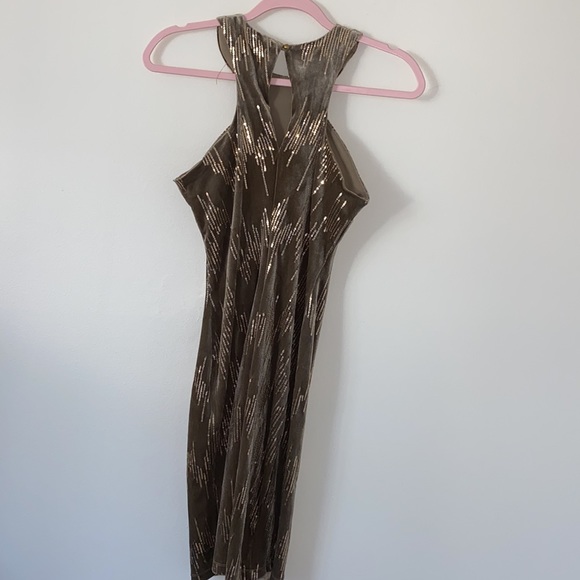 Emerald Sundae Sequin Velvet Dress - Picture 5 of 5